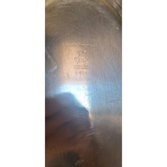 Vintage International Silver Co Early American 2360 Oval Serving Bowl 11" x 7" - Picture 3 of 6